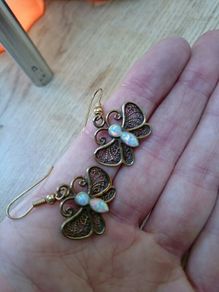 Cute butterfly earrings