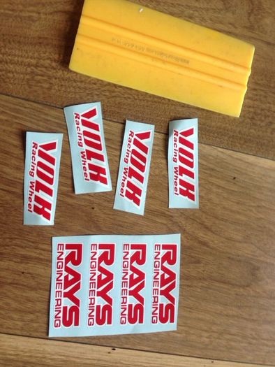 Volk racing & rays engineering stickers / decals