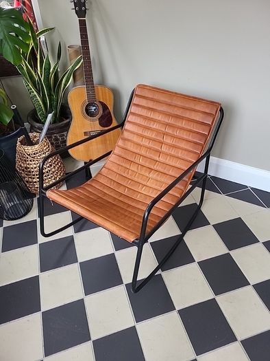 leather rocking chair