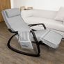 Rocking Chair with Removable Side Pocket, Rocking Chair Flexible Birch Image 4