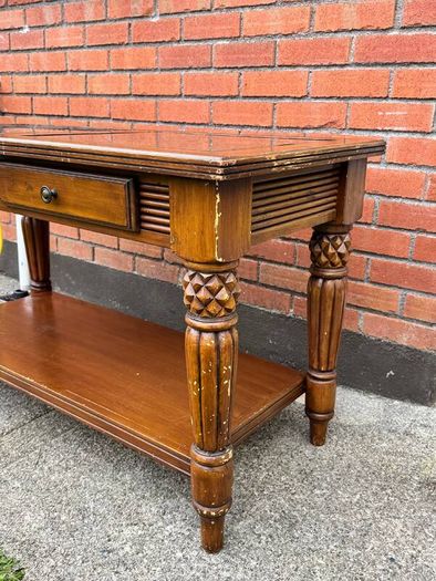 Solid Wood Colonial Console / Hall Table