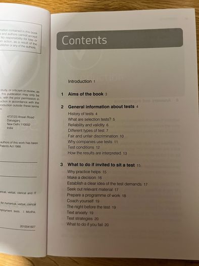 Selection Test study book