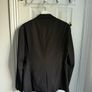 GXG Suit jacket in black with logo and pin Image 3