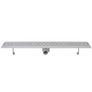 Linear Shower Drain 2 pcs Line 930x140 mm Stainless Steel Image 5