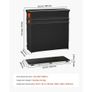 Folding Portable Bar Table, 1105 x 390 x 1010 mm, with Carry Bag, 2 Storage Shelves, and Detachable Skirt, Quick and Easy Setup, Foldable Mobile Bartending Station for Events, Party, Tradeshow Image 8