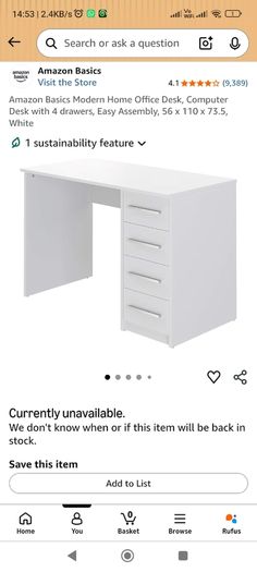 Used office desk