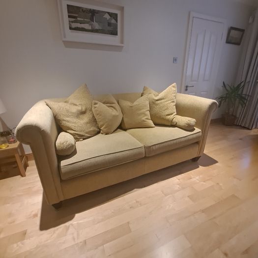 3 Seater Gold Sofa for Sale