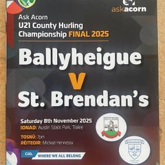 2025 Ardfert v Ballyheigue - Kerry U21 Hurling Final Programme