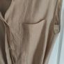 MEIMEIJ 100% Linen Beige Shirt dress, size 10 Image 10