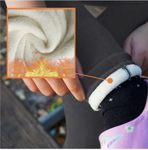 Girls Fleece Lined Leggings