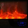Wall Mounted Electric Heater, Fireplace / Fire, LED Flame Effect, Remote Control Image 4