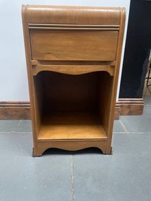 Wooden bedside locker