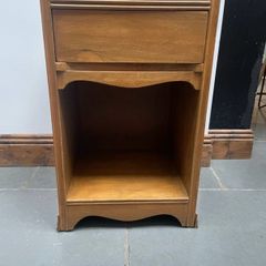 Wooden bedside locker