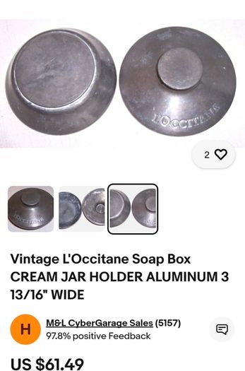 Vintage loccitane soap holder