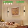 6600mAh Rechargeable Wall Lights, Dimmable Wall Lamp Wireless, 300 Rotation Modern Wall Sconces with Timer Function, USB Wall Mounted Bedside Lights with Remote Control, 2 Packs Image 6