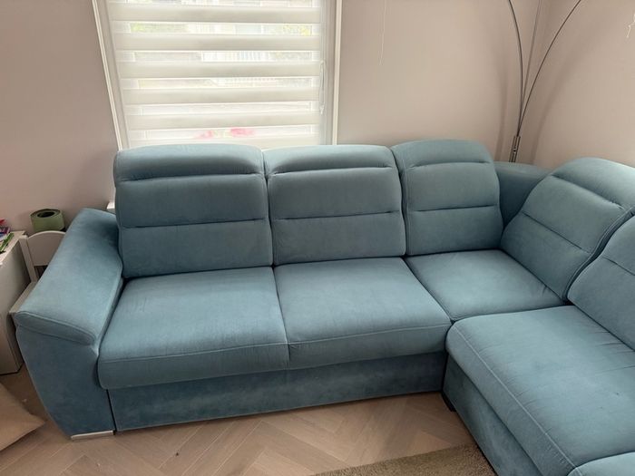 Corner sofa 2X3 with a sofa bed and storage