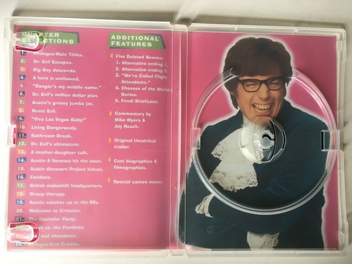 Austin Powers: International Man Of Mystery [1997] Mike Myers, Elizabeth Hurley, Robert Wagner, Seth Green & Michael York. [Movie DVD]