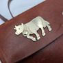 Original Swiss Army Issued Officier Leather Bag Collectable with Swiss Decorations Image 3