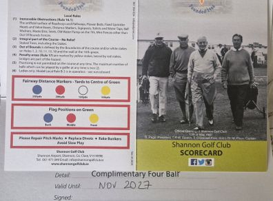 Golf voucher