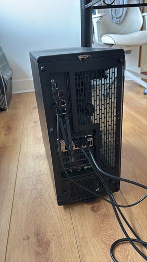 Black PC Case, Walnut Front