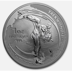 2019 South Korea 1 oz Silver K-Series Taekwondo