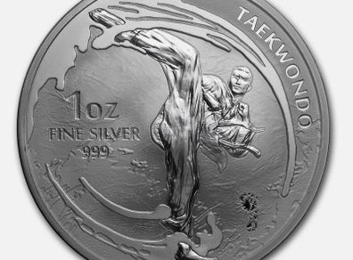 2019 South Korea 1 oz Silver K-Series Taekwondo