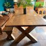 Dining table and matching bench Image 3