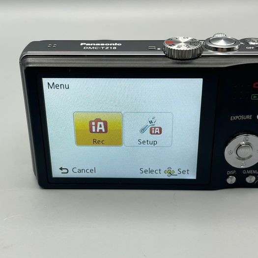 Panasonic Lumix DMC-TZ18 14.1MP Digital Camera Black - Full Kit