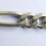 Vintage Sterling Silver 925 Figaro Link Necklace Chain length 18" - 14,68g Image 3