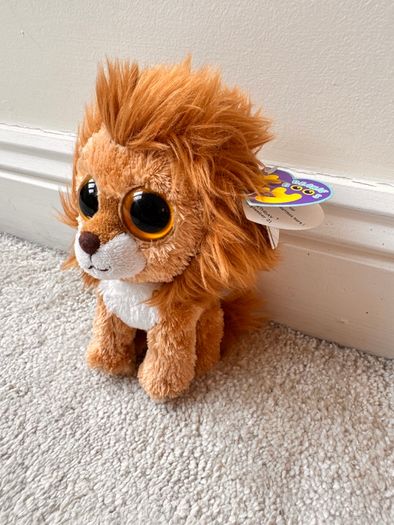 Hero Lion Ty Beanie Boo approx. 15 cm. Used Please see photos