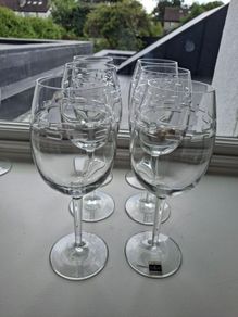 John Rocha Waterford Crystal Trace Red Wine Glasses x 6