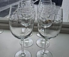 John Rocha Waterford Crystal Trace Red Wine Glasses x 6