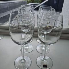 John Rocha Waterford Crystal Trace Red Wine Glasses x 6