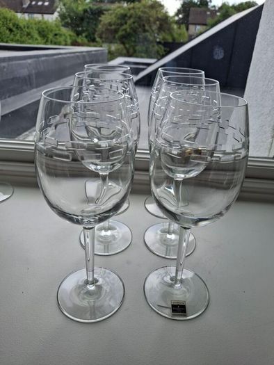 John Rocha Waterford Crystal Trace Red Wine Glasses x 6