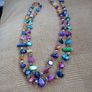 Murano Multicolour Beads. Multicoloured. 22" length. Image 2