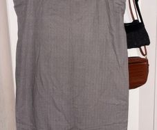Grey herringbone curtains 45 x 52 (per curtain)
