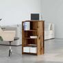 Reception Desk Old Wood 55x50x103.5 cm Engineered Wood Image 2