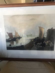 Signed Antique John Cother Webb Mezzotint Print