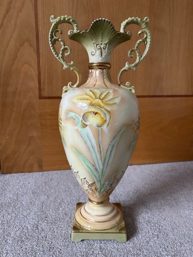 Large Antique Hand Painted Vase
