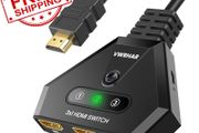 NEW SALE | Switch 4K, 3-Port HDMI Switch Splitter with High-Speed HDMI Cable, HDMI Switch 3 In 1 Out Supports 4K 3D 1080P UHD HDCP 2.2