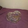German made Walther Glass  Heart Shaped Trinket Bowl Image 3