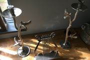 2 Candle holders plus music stand
