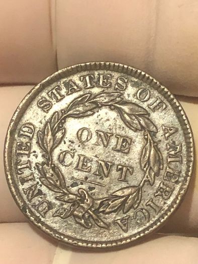 1835 Large one cent Coronet