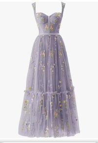Stunning floral gown with corset back