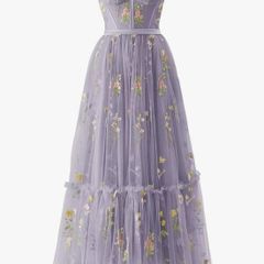 Stunning floral gown with corset back