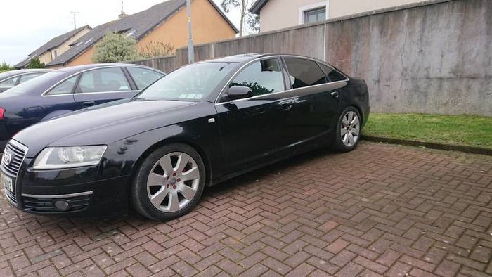 Audi a6 c6 front bumper fog grills lamps spotlights middle grill  wings mirrors sline suspension parts breaking 2.0tdi a4 a6