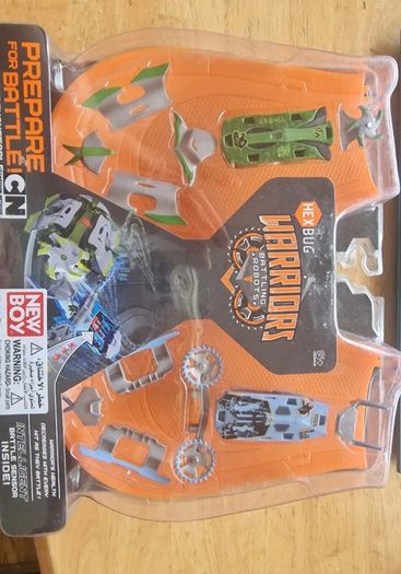 BRAND NEW HEX BUG Warriors Battling Robots Double Pack Orange Arena