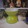 large lime green glass vase Image 3