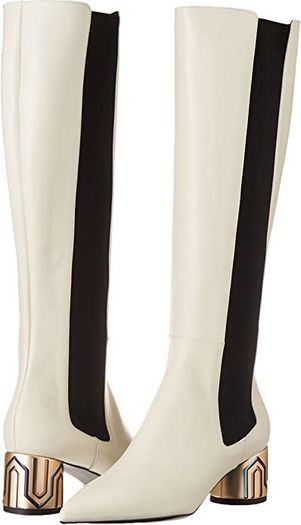 Pollini Ladies Stivale Full Leather Boots Ivory Colour EU 36 , UK 3 - 3.5 UK