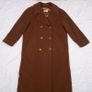 Gil Bret Camel Brown Double Breasted Classic Wool Long Overcoat 14UK/42EU Image 9